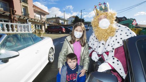 Reyes Magos, en Cee, a su paso por Lires