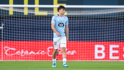 Javi Rodr�guez, durante un encuentro esta temporada con el Celta