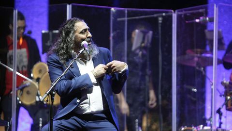 Diego el Cigala, durante un concierto en Vilagarcía en el 2018