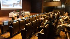 Imagen del acto de presentaci�n de la exposici�n en la sede de AFundaci�n.
