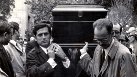 Entierro de Men�ndez Pidal en Madrid, el 16 de noviembre de 1968