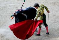 El Cordob�s, durante una de sus faenas en la feria taurina de este a�o.