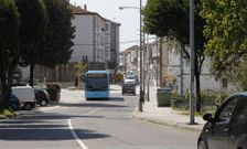 La r�a Basqui�os qued� abierta al tr�fico y al transporte urbano durante la jornada de ayer. 