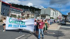 Protesta en Pedrafita contra o peche do centro mdico de Doiras, en Cervantes