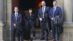 Los nuevos abogados colegiados Yan Li Chen Lin, Alejandro Langtry Ca�nzos, Pastor Iv�n Dobarro Montero y Jorge Avenda�o P�rez