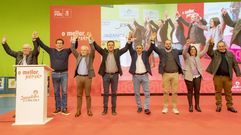 Luis Rey se present� como candidato socialista a la alcald�a de Oroso, en el pabell�n de Sig�eiro