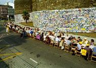 El primer Comilonum coincidi� con Cumulum, otra iniciativa en pro de que la Muralla fuera bien mundial