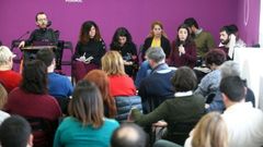 El comit� de campa�a de Podemos se reuni� ayer para empezar a preparar las elecciones de mayo