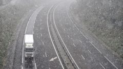 Nieve en Ourense el 31 de marzo