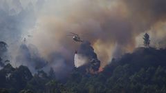 Imagen de un incendio en T�llara en agosto del 2020