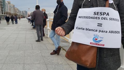 Cadena humana en Gij�n