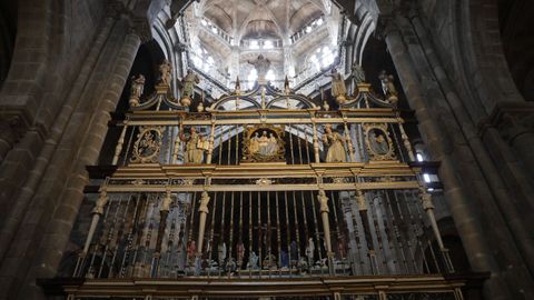 Rejas de la capilla mayor de la catedral de San Martio de Ourense, obra de finales del XVI y principios del XVII del rejero aragons Juan Bautista Celma