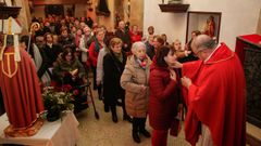 Celebraci�n del San Blas en San Isidoro de Posmarcos