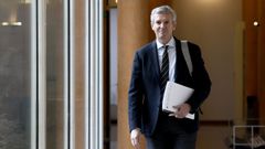 Alfonso Rueda, llegando al �ltimo Consello de la Xunta.