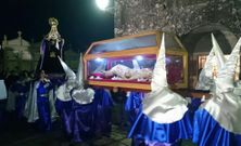 La procesi�n nocturna del Santo Entierro. 