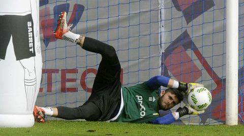 Juan Carlos durante un entrenamiento en El Requex�n