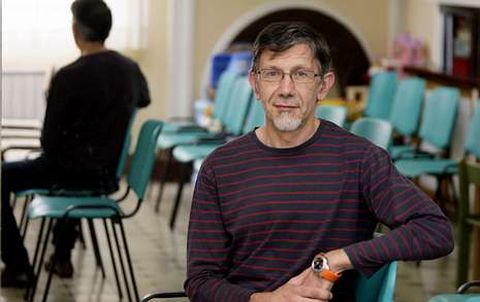 Francisco D�az instantes antes de la asamblea anual de socios de la entidad. 