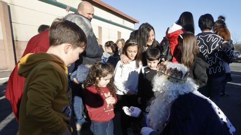 Los Reyes Magos visitaron tambin el colegio de O Corgo.