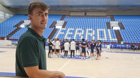 Nacho Garc�a, este agosto en A Malata en una concentraci�n de la selecci�n de Kuwait.