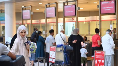 Hall del aeropuerto de Kuwait.