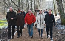 Las autoridades visitaron ayer las obras, ya finalizadas. 