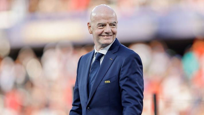 Gianni Infantino, presidente de la FIFA, durante el Mundial celebrado en Norteam�rica.