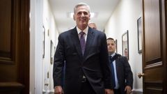El portavoz de los republicanos en la C�mara Baja estadounidense, Kevin McCarthy, tras la votaci�n del techo de deuda