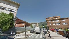 Inmediaciones del colegio Amor de Dios de Oviedo