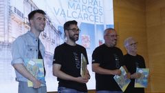 Alberto Gonzlez, scar Doviso, Csar Fernndez y Csar Gil, en la presentacin de la programacin del OUFF. miguel villar