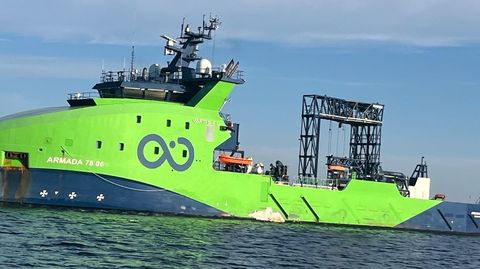 El buque, fotografiado en las �ltimas horas 