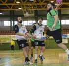 El pivote �lex Calvete, marcando uno de sus goles. 