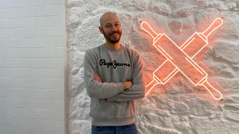 Diego Trillo en su nuevo local de San Andres, 44