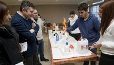 Rodeiro conoci� en la pr�ctica en el Polit�cnico tres proyectos premiados por su departamento. 