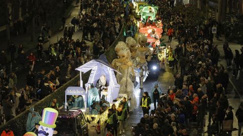 Imagen de la cabalgata de Reyes de A Coru&ntilde;a del 2025