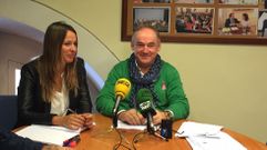 Los concejales Luc�a Canabal y Miguel Lorenzo en su rueda de prensa 