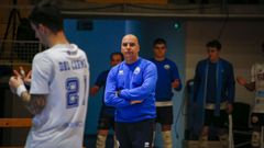 Emilio Palacio, en el encuentro disputado en A Cachada entre el Rotogal y el V�ley Palma.