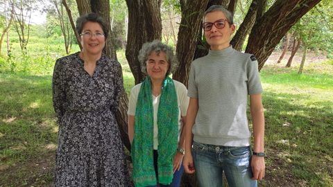 De izquierda a derecha, las investigadoras Mar Prez Fra, Ana Isabel Garca y Mara Ferreira.