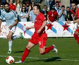 Diego Rey entr� a jugar tras el descanso al sustituir al defensa central Manuel Casti�eiras.