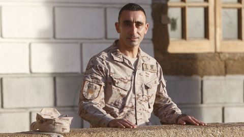 El sargento coru��s, en el Cuartel de Dolores, sede del Tercio Norte