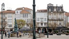 La plaza Hermanos Garc�a Naveira albergar� una de las estaciones de bicicletas.