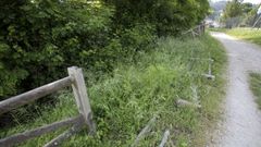 El abandono del paseo de A Malata