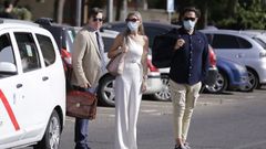 Luis Lorenzo y Arancha Palomino a su llegada al juzgado 