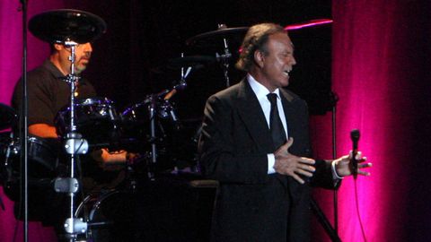 Imagen del concierto que Julio Iglesias dio en Cambados en el a�o 2012