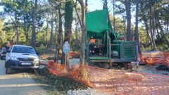 Imagen de una de las campa�as de sondeos llevadas a cabo en los �ltimos a�os en la zona del yacimiento de Salave