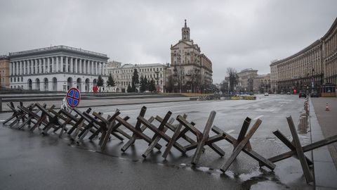 Los ucranianos protegen la capital 