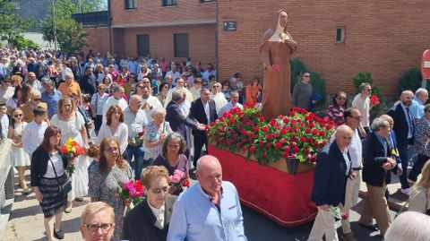 La procesión de santa Rita será el miércoles a las 12.00 horas.