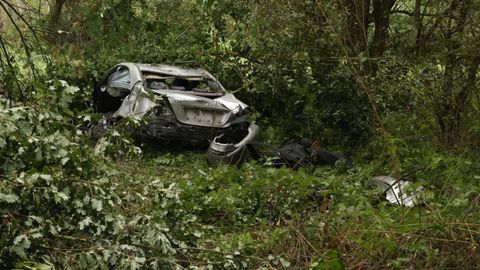 Un hombre muri&oacute; durante la madrugada de ayer en Sarria, cuando el coche en el que circulaba se sali&oacute; de la v&iacute;a en el kil&oacute;metro 19 de la LU-546, en la zona de Balmao, y cay&oacute; por un terrapl&eacute;n. Su cuerpo tuvo que ser excarcelado. Su acompa&ntilde;ante, que salv&oacute; la vida, sali&oacute; del veh&iacute;culo por su propio pie.