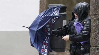 Enero, en la foto durante el paso de la borrasca Herminia, fue el mes m�s lluvioso del 2025 en Santiago