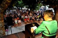 La exconcejala, durante el pregn que abri ayer las Festas da Xunqueira de Cee.