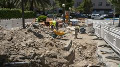 Situaci�n de las obras en la calle Victoria Fern�ndez Espa�a